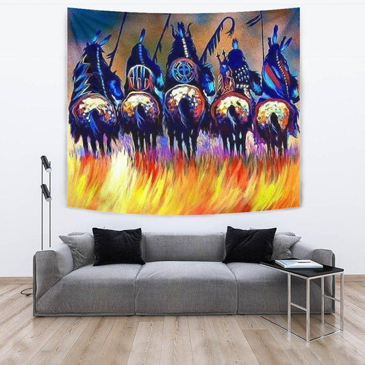 Native American 3D All Over Printed Tapestry