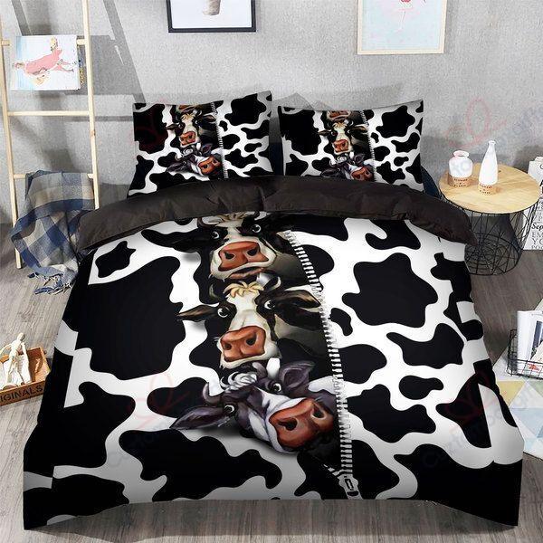 Cow Milk Bedding Set-HP-Bedding-HP Arts-Twin-Vibe Cosy™