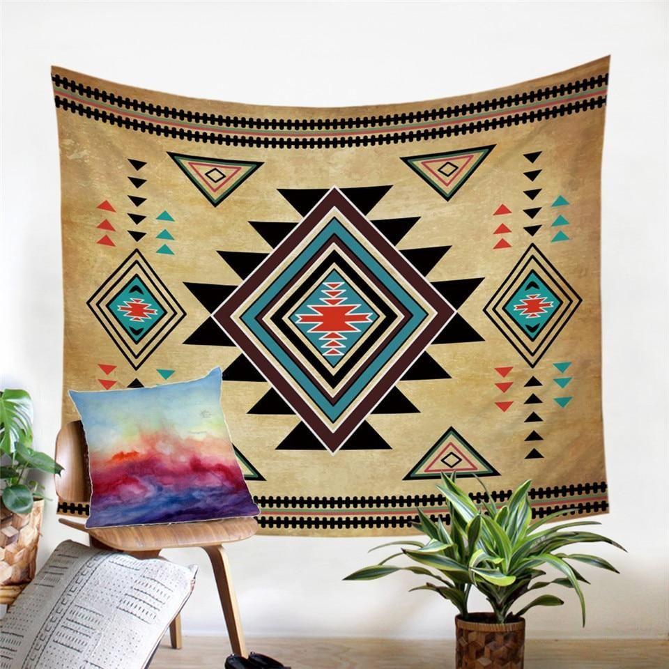 Native American 3D All Over Printed Tapestry