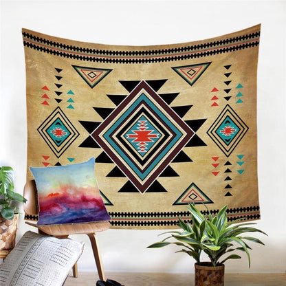 Native American 3D All Over Printed Tapestry