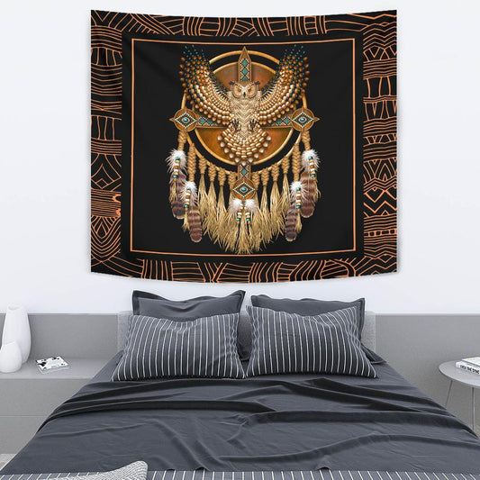 Native American 3D All Over Printed Tapestry