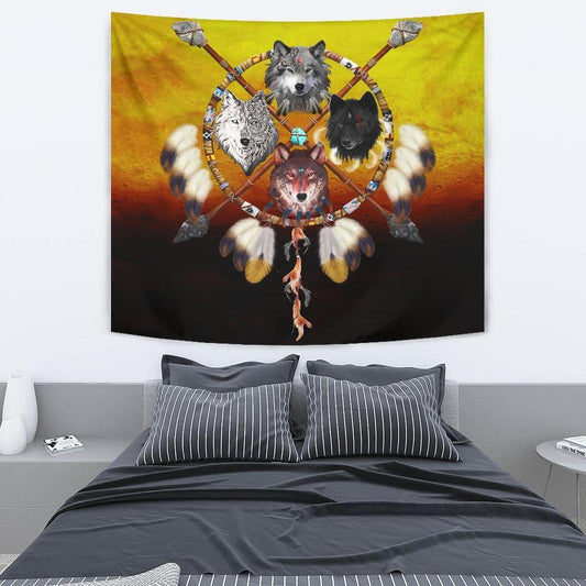 Native American 3D All Over Printed Tapestry