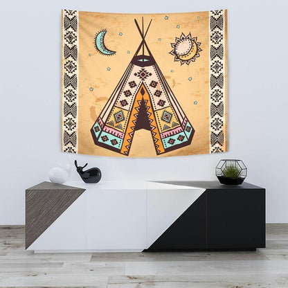 Native American 3D All Over Printed Tapestry