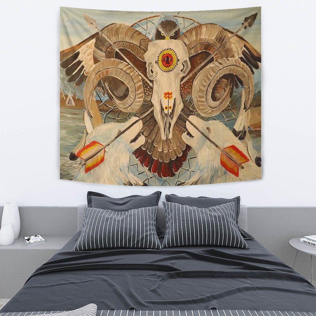 Native American 3D All Over Printed Tapestry