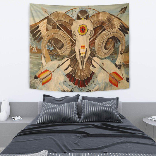 Native American 3D All Over Printed Tapestry
