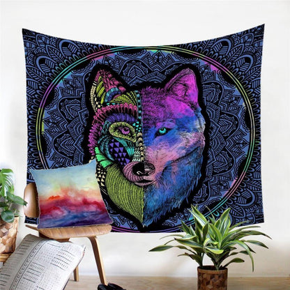 Native American 3D All Over Printed Tapestry
