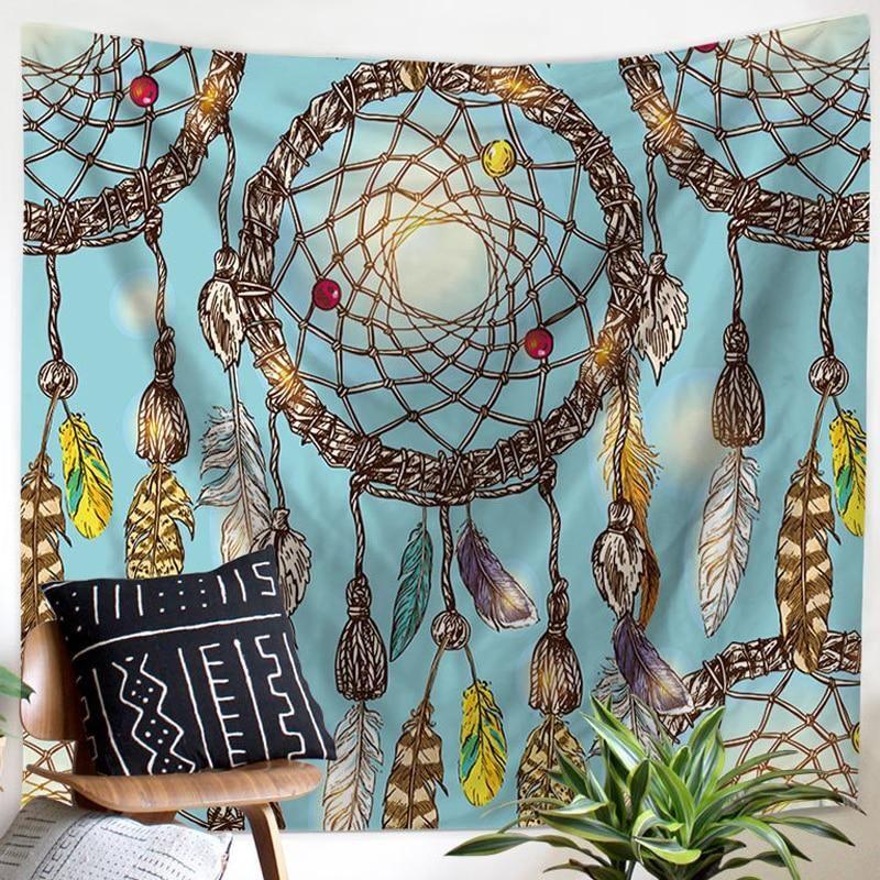 Native American 3D All Over Printed Tapestry