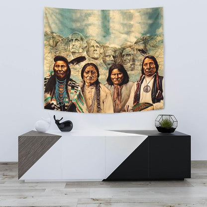 Native American 3D All Over Printed Tapestry