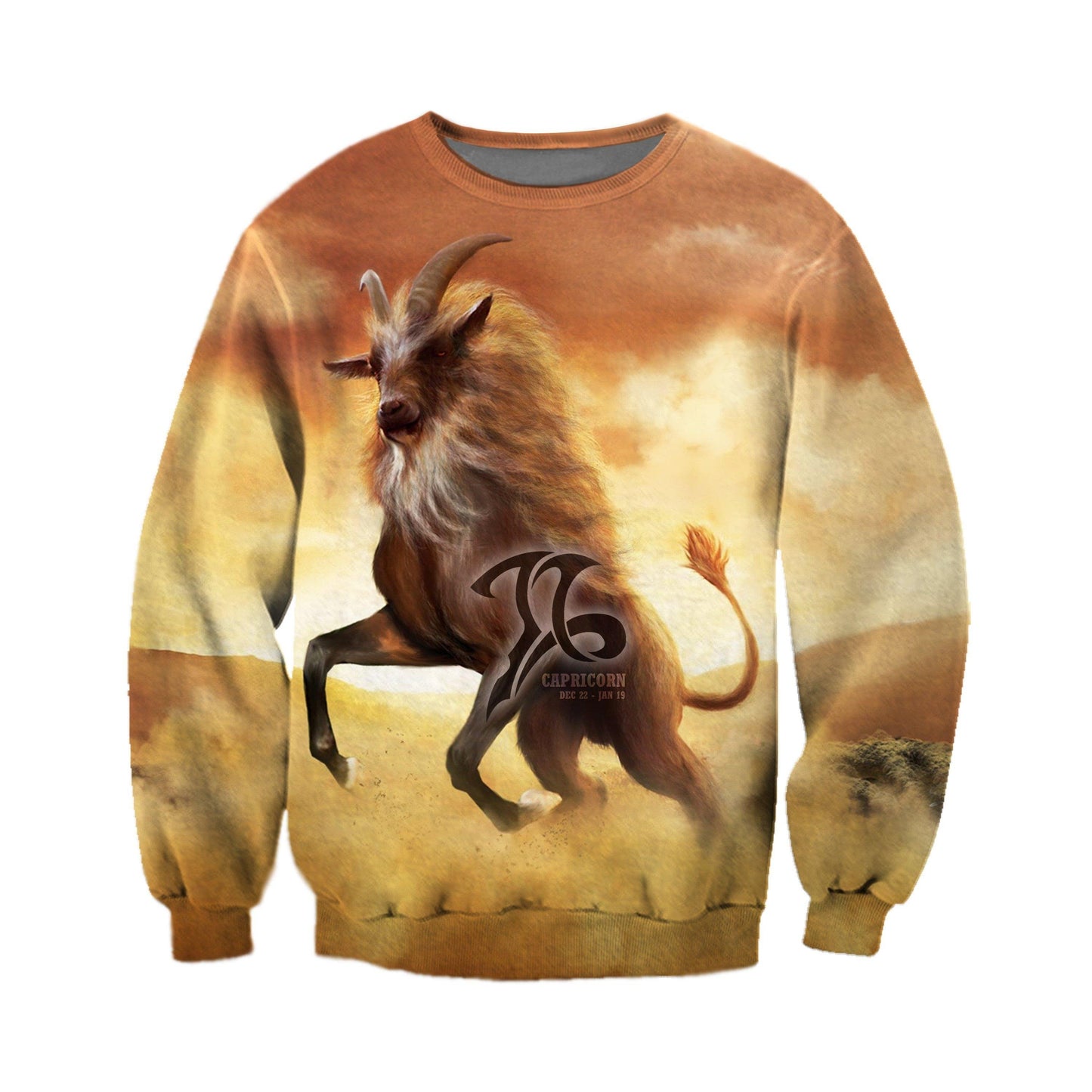 3D ALL OVER PRINTED CAPRICORN ZODIAC T SHIRT NTH160844-Apparel-NTH-Sweat Shirt-S-Vibe Cosy™