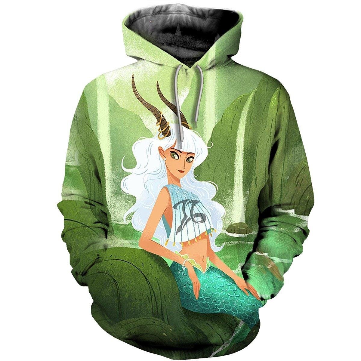 3D ALL OVER PRINTED CAPRICORN ZODIAC T SHIRT NTH160842-Apparel-NTH-Hoodie-S-Vibe Cosy™