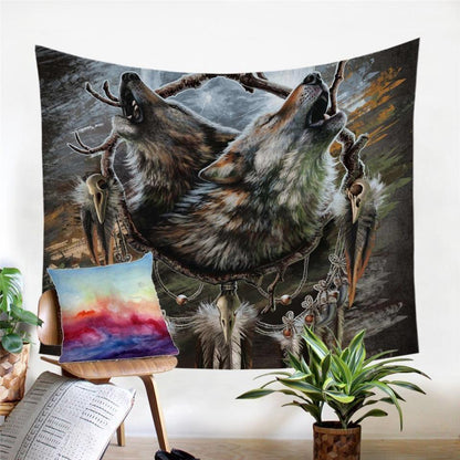 Native American 3D All Over Printed Tapestry