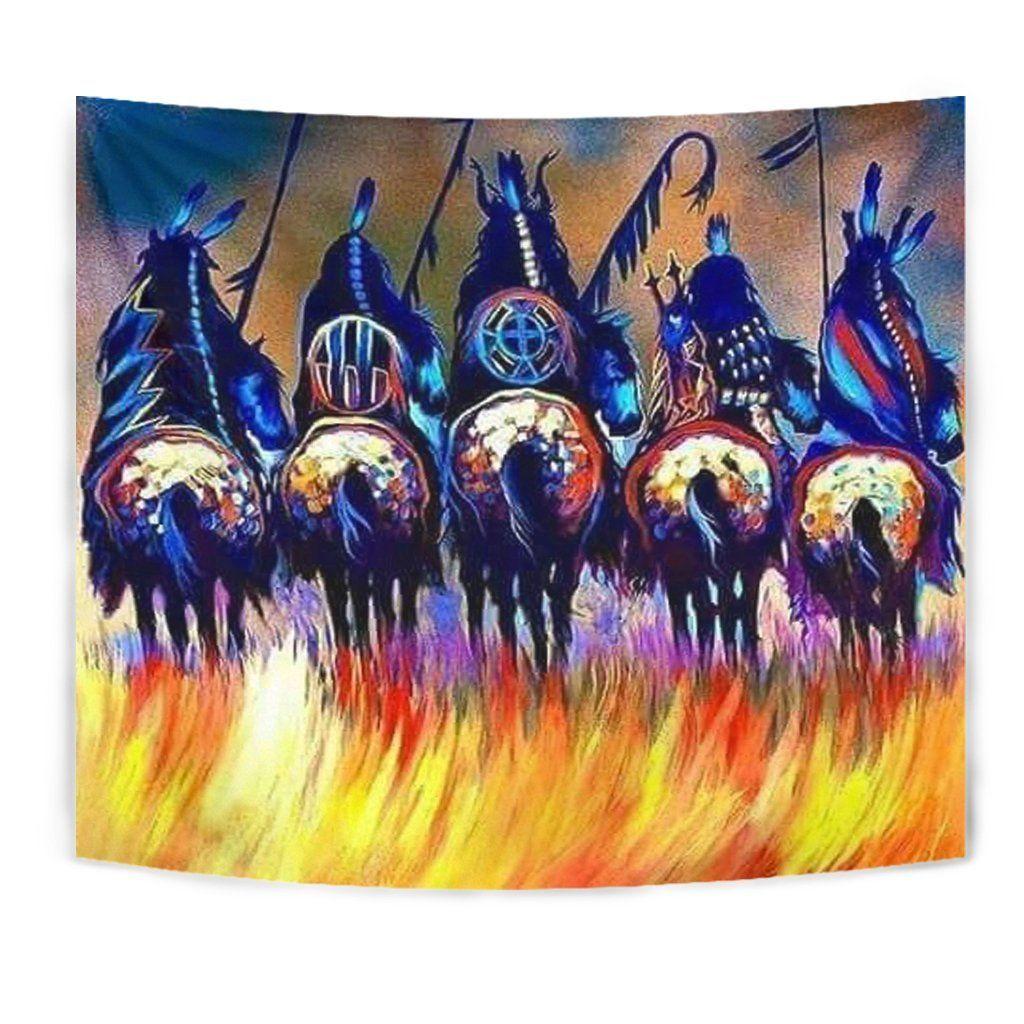 Native American 3D All Over Printed Tapestry