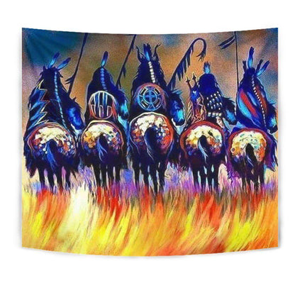 Native American 3D All Over Printed Tapestry