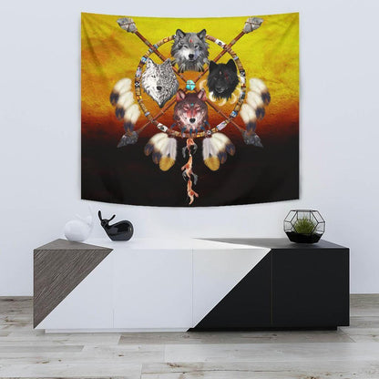Native American 3D All Over Printed Tapestry