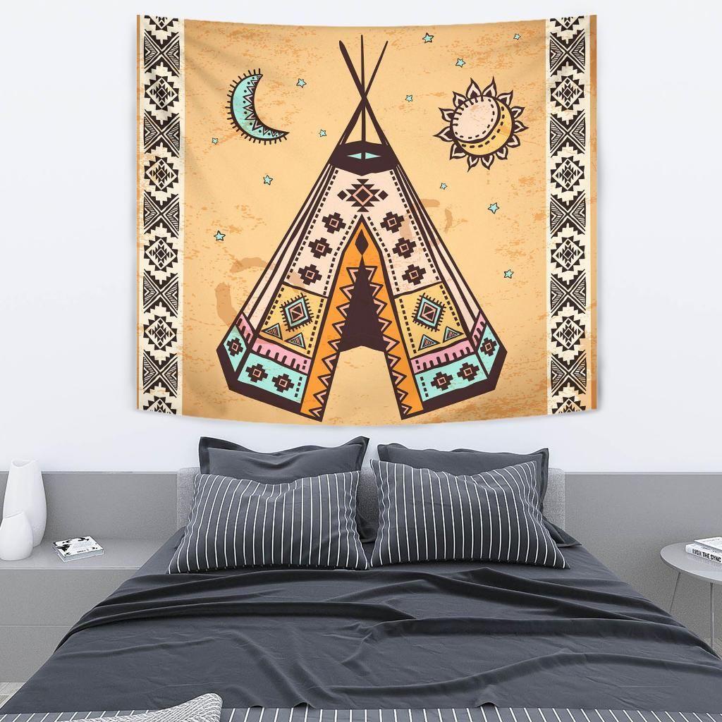 Native American 3D All Over Printed Tapestry