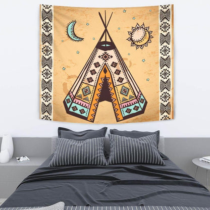 Native American 3D All Over Printed Tapestry