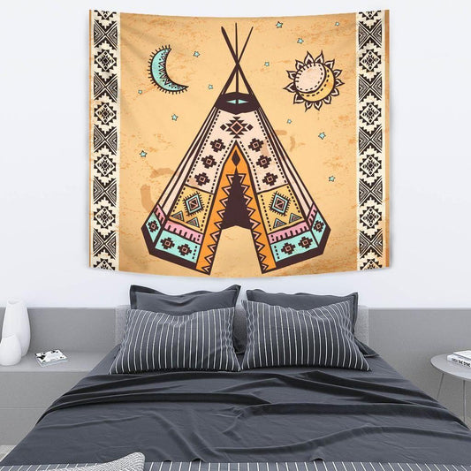 Native American 3D All Over Printed Tapestry