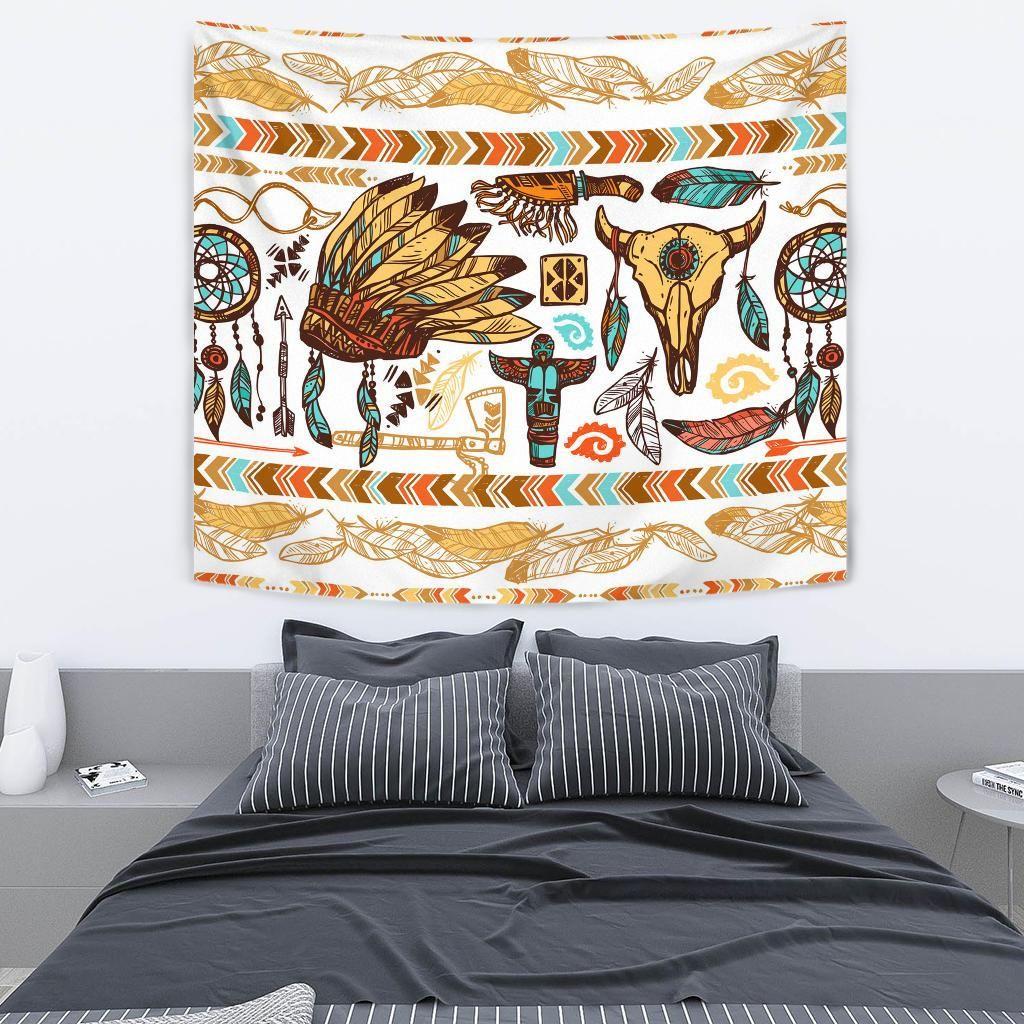 Native American 3D All Over Printed Tapestry