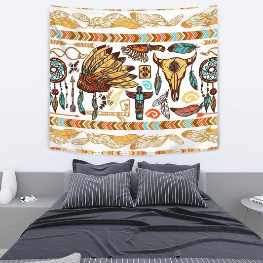 Native American 3D All Over Printed Tapestry