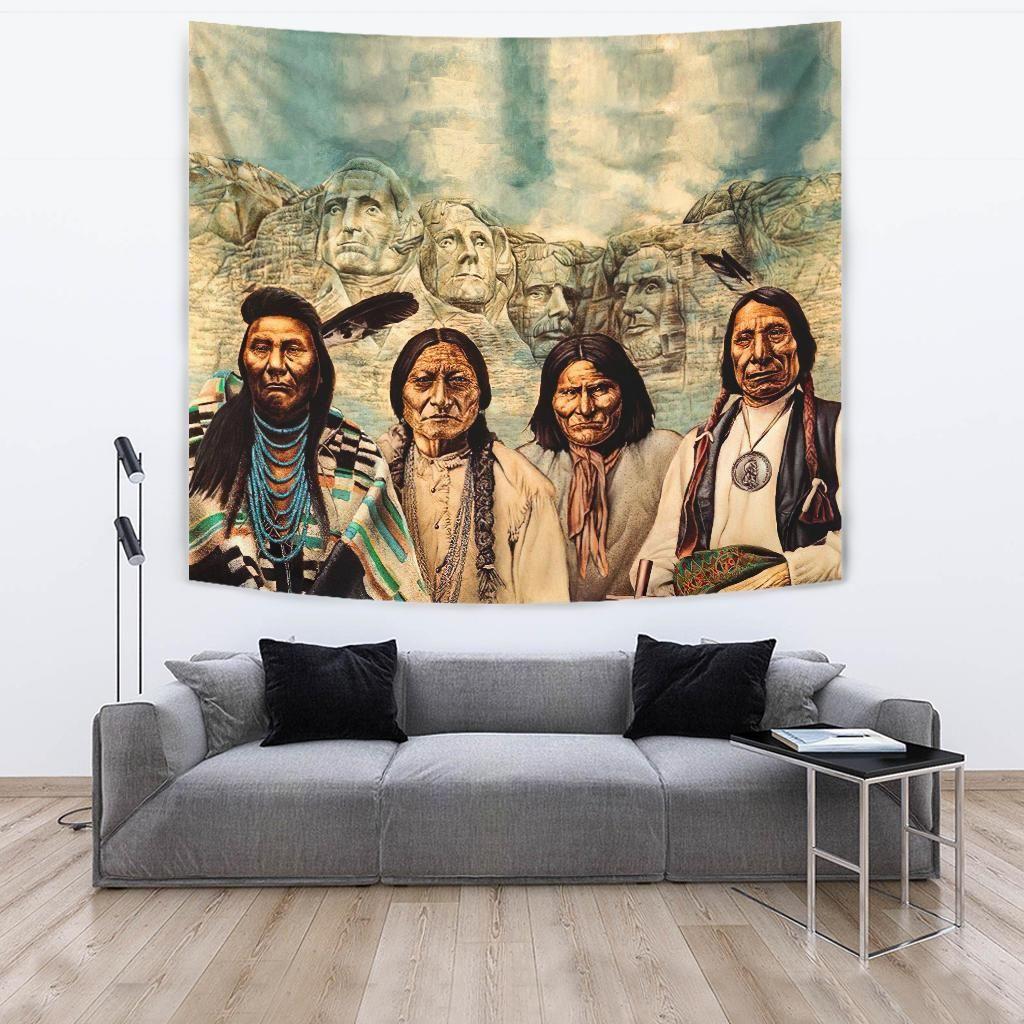 Native American 3D All Over Printed Tapestry