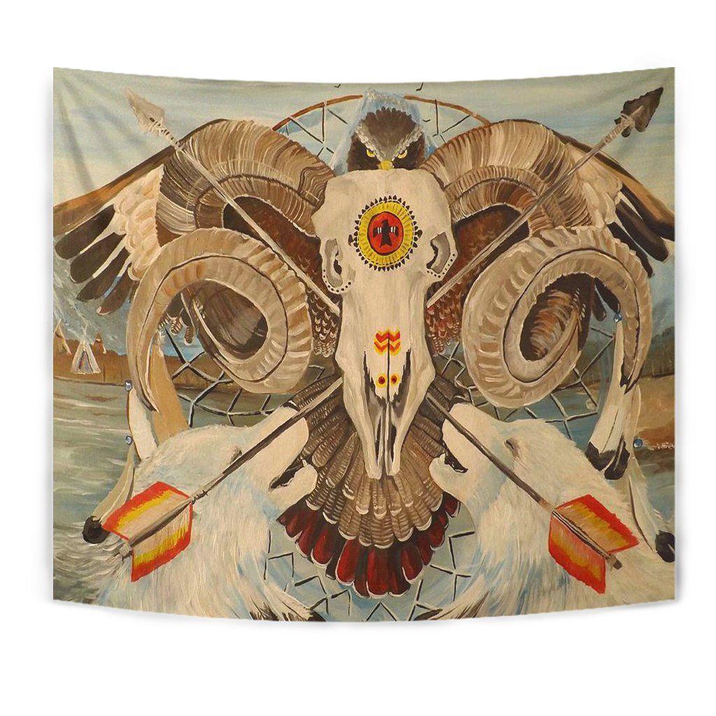 Native American 3D All Over Printed Tapestry