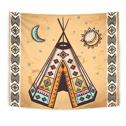 Native American 3D All Over Printed Tapestry