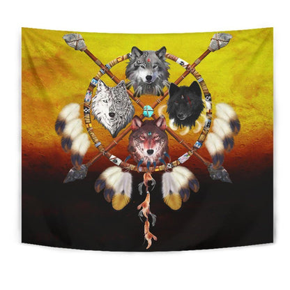 Native American 3D All Over Printed Tapestry