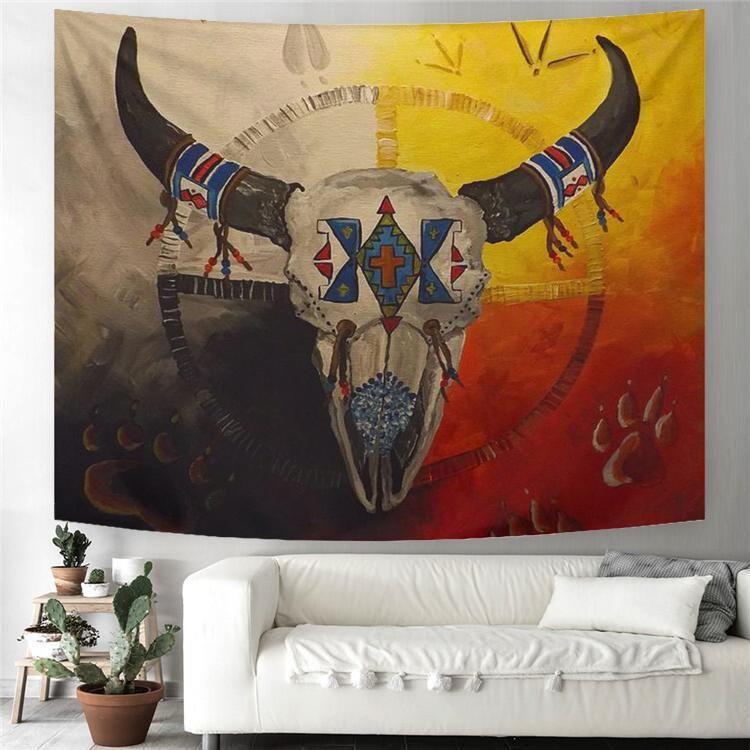 Native American 3D All Over Printed Tapestry