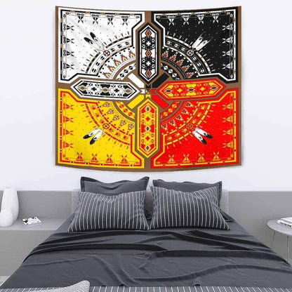 Native American 3D All Over Printed Tapestry