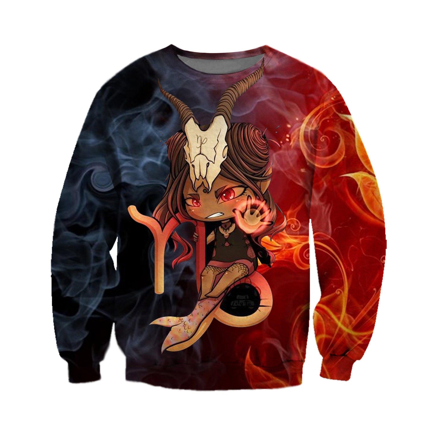 3D ALL OVER PRINTED CAPRICORN ZODIAC T SHIRT NTH160850-Apparel-NTH-Sweat Shirt-S-Vibe Cosy™