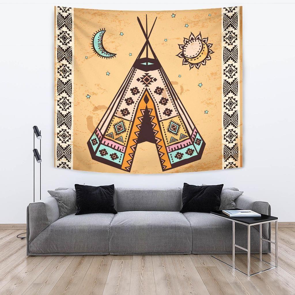 Native American 3D All Over Printed Tapestry