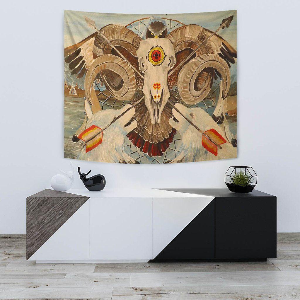 Native American 3D All Over Printed Tapestry