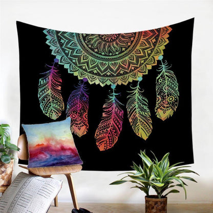 Native American 3D All Over Printed Tapestry
