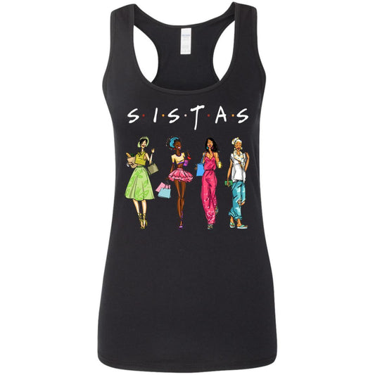 Black Sistas Queen Melanin African American Women Pride shirts-WOMENS RACERBACK TANK-HD09-Racerback Tank Top - .-3XL-Vibe Cosy™
