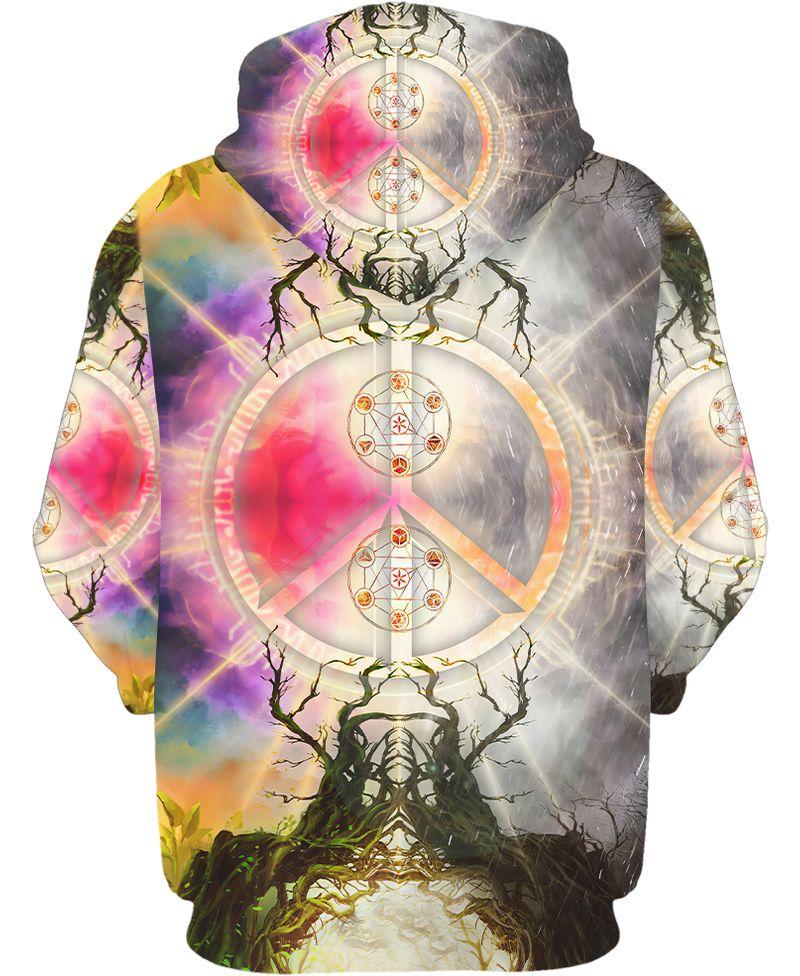 Hippie Peace Sign 3D All Over Printed Unisex Shirts