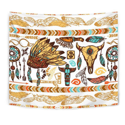 Native American 3D All Over Printed Tapestry