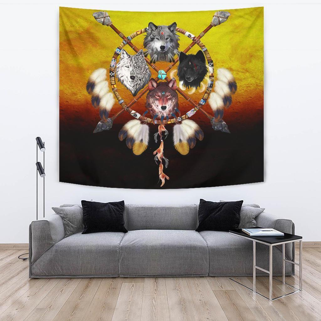 Native American 3D All Over Printed Tapestry