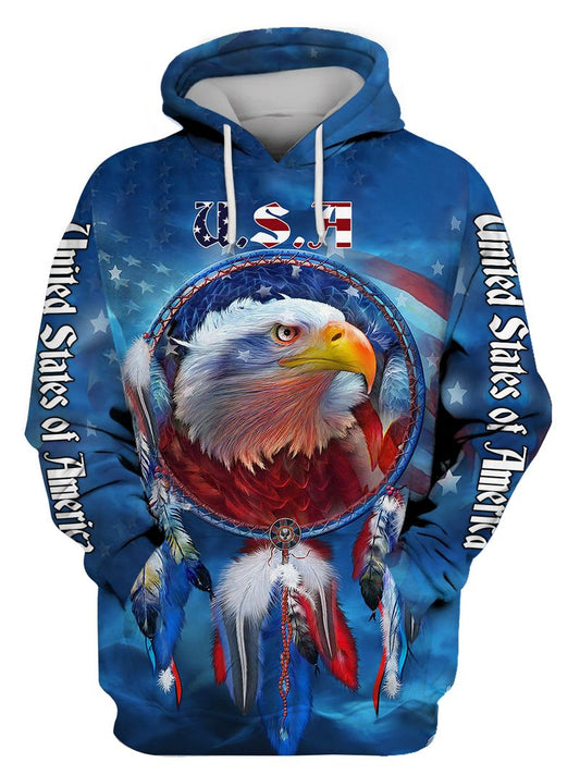 Native American Culture Eagle 3D All Over Printed Unisex Shirts