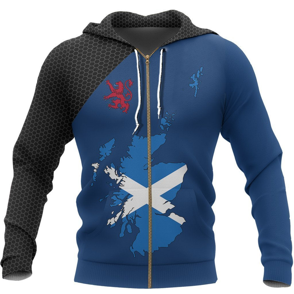 Scotland Map Special Pullover Hoodie NNK 1509-Apparel-PL8386-Zip Hoodie-S-Vibe Cosy™