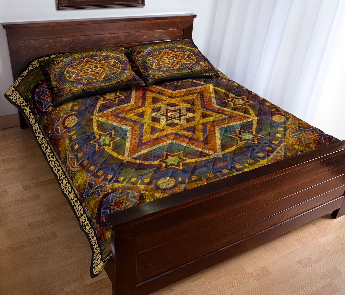 Jewish Star of David Quilt Bedding Set Pi081004S1-Quilt-MP-Twin-Vibe Cosy™