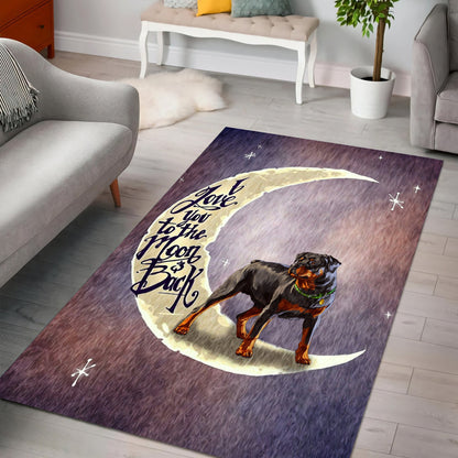 Rottweiler rectangle rug HG91502