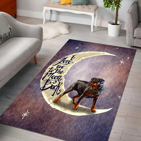 Rottweiler rectangle rug HG91502