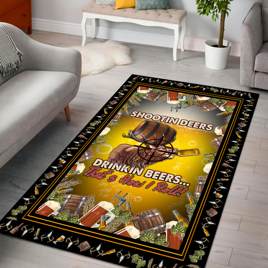 Shootin' deer and Huntin' Deer Rug MH2309201