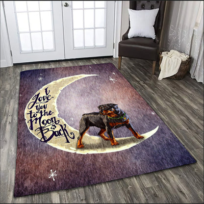 Rottweiler rectangle rug HG91502