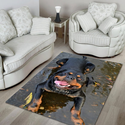 Rottweiler rectangle rug HG91501