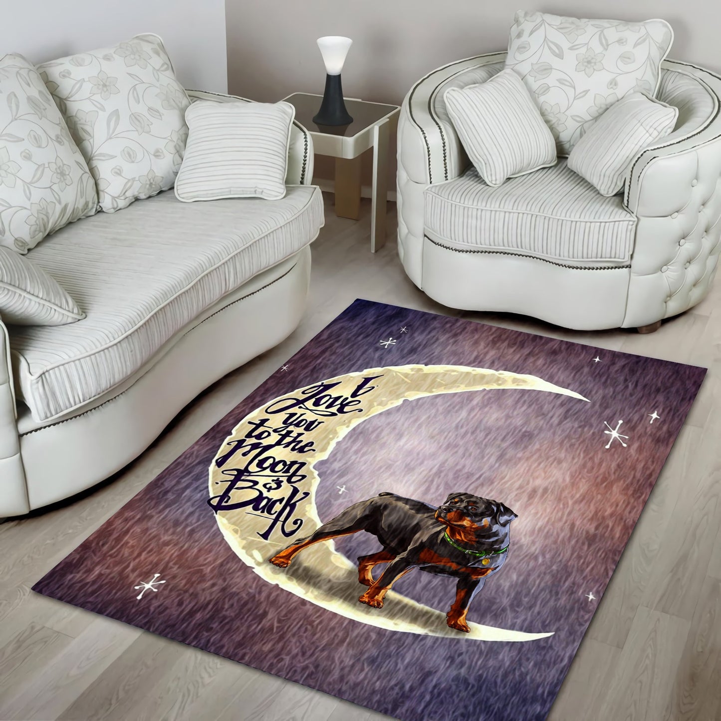 Rottweiler rectangle rug HG91502