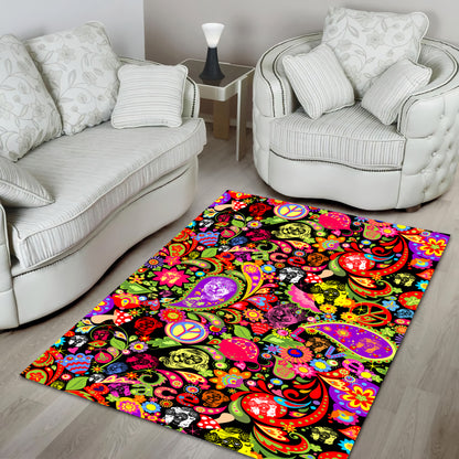 Love Skull Hippie Rug