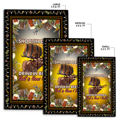 Shootin' deer and Huntin' Deer Rug MH2309201