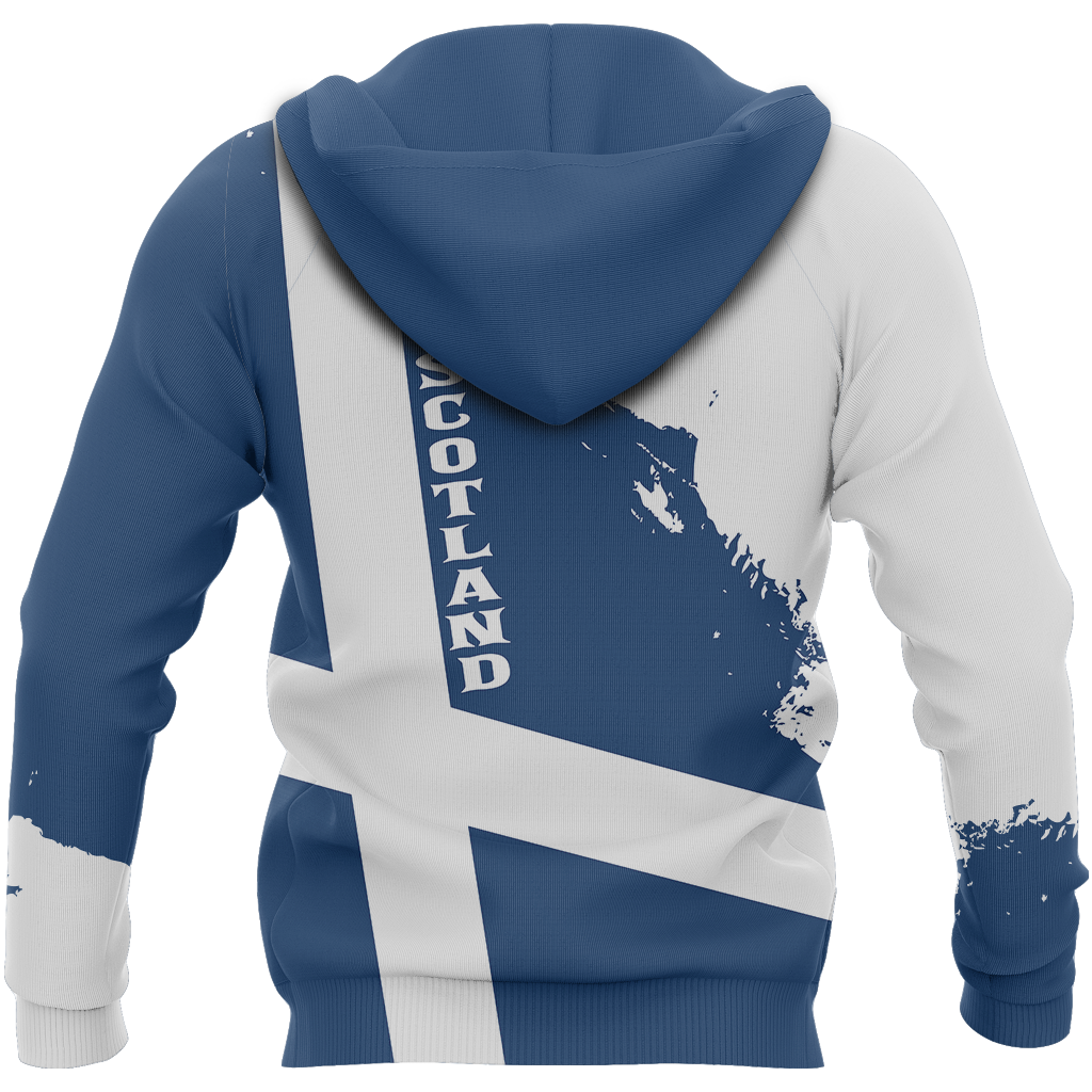 Scotland Flag Pullover Hoodie Brush Style-Apparel-HD09-Zip Hoodie-S-Vibe Cosy™