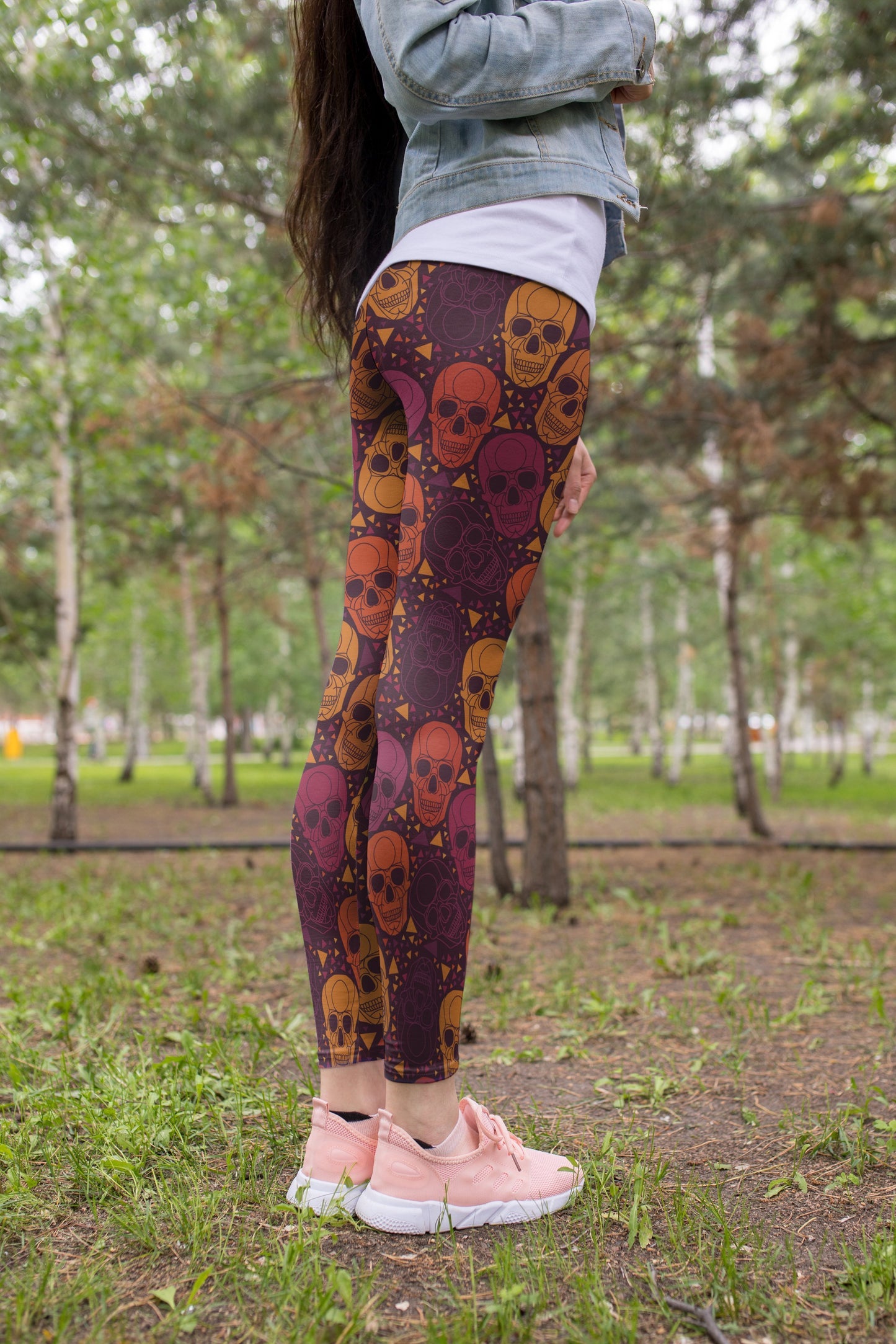 3D All Over Print fantasy Skull Legging-Apparel-Khanh Arts-Legging-S-Vibe Cosy™